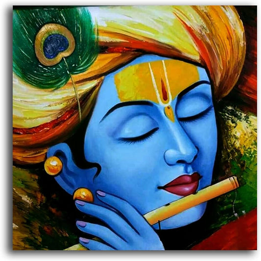 Sikhash Religious Art Canvas Krishna Painting