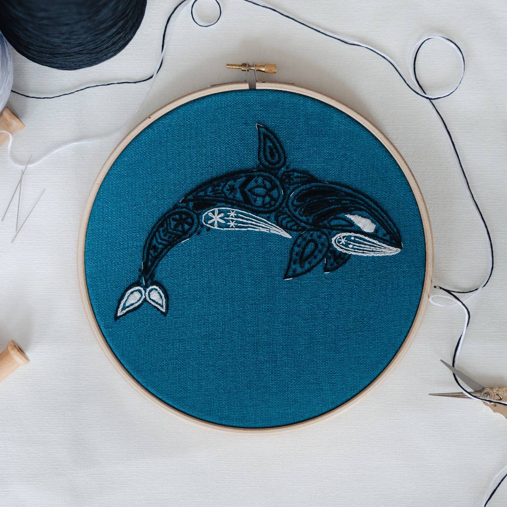 Orca Embroidery Kit